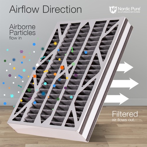 Air Bear Cub 16x25x3 Air Filter Replacement MERV 14 Plus Carbon 7 Pack - Picture 4 of 7