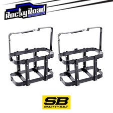 Smittybilt Jerry Can Holder Universal Mount Rack 5 Gallon for Gas Fuel 2-PACK 