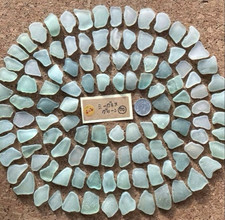 pale green color sea glass small from japan A lovely piece of the sea