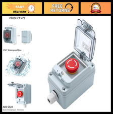 Emergency Stop Button Switch IP67 Waterproof Electrical Shut Off 660V 10A for In