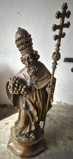 Holzfigur/Skulptur Hl Urban Patron der Winzer ca 90cm Höhe