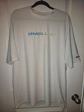 O'Neill White UV Protection Rash Guard Shirt 2XL Slim Fit