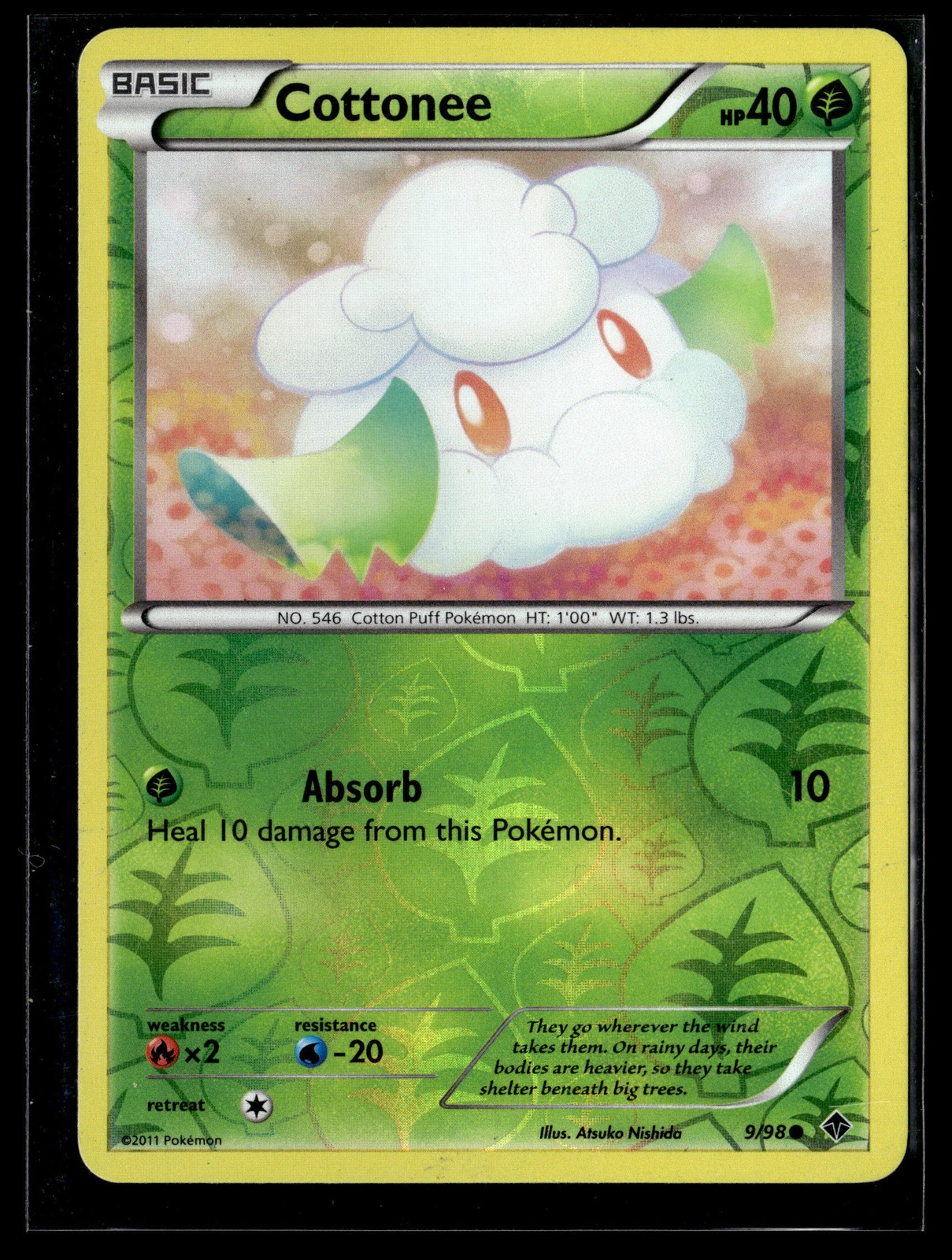 Pokemon TCG Emerging Powers #9/98 Cottonee (9) reverse holo