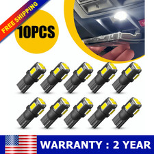 Auxito T10 Led White Super Bright Interior Light Bulb 194 168 2825 W5w 10pcs 12v Auxito T10 Led White Super Bright Interior Light Bulb 194 168 2825 W5w 10pcs 12v