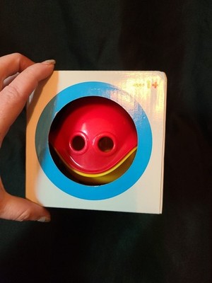 Moluk Bilibo Mini Stack & Bathing Cup  Toy 4''    RED AND YELLOW