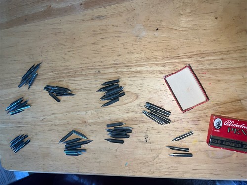 R. Esterbrook Advanced School 556 Fountain Ink Dip Pens Steel Nibs 80+ in Box - Picture 7 of 9