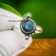 Labradorite Gemstone 925 sterling silver handmade Gift Ring US size 5 to 13