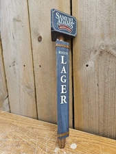 Samuel Adam's Boston Lager Tap Handle Barrel Style Missing Top Refer To Pictures