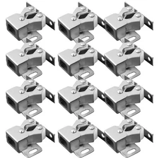 Cabinet Door Catch 12 PCS Stainless Steel Double Ball Roller Latch Closet
