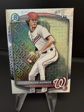 Landon Harmon 2025 Bowman Draft #BDC-44 1st Mojo Mega Box Refractor Nationals 📈