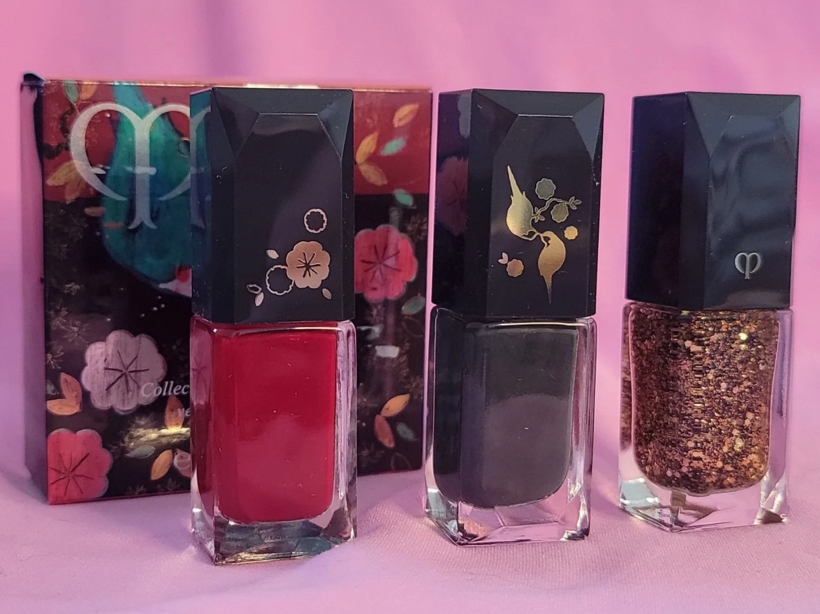 Clé De Peau Nail Lacquer Trio, Collection Nuit De Chine, .27fl.oz. x3.