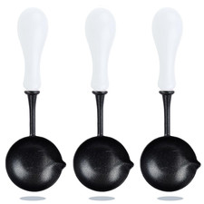 3 Pieces Wax Seal Spoons with Wooden Handles,Non - Slip Sealing Waxing Spoon, Ea