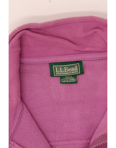 L.L.BEAN Womens Fleece Jacket UK 14 Medium Pink Polyester TM06 - Picture 4 of 4