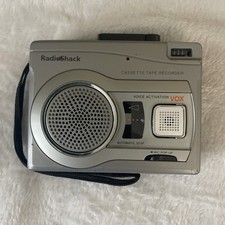 Radio Shack CTR-122 Voice Activated Cassette Tape Recorder Silver Used