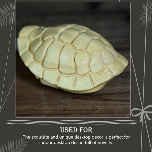 Wood Carved Handheld Pieces Men Women Turtle Ornament Decor for Office - Picture 9 of 12