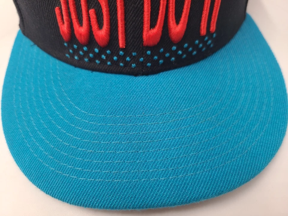 Nike True Just Do It Snapback Gorra Gorra Mezcla de Lana Swoosh Hombres Mujeres Negro Azul Rojo Foto 4 de 4