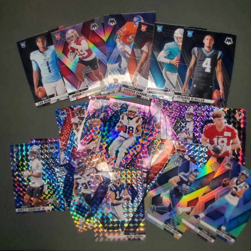 Panini 2025 Mosaic NFL Football Rookie And Legacy Player Inserts 65-Card Lot