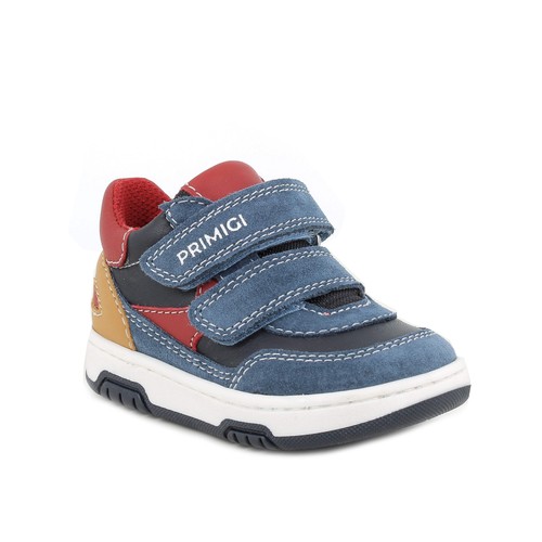 Primigi Mixte Enfant Pod 19013 - Chausson Cuir Doux Avec Velcro, Idéal Chaussure D'Apprentissage