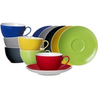 Ritzenhoff & Breker Doppio Kaffeetassen Mit Untertassen 200 Ml 6Er Set Mix