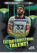 2023-24 Topps Chrome Cosmic #ET-7 Karl-Anthony Towns Extraterrestrial Talent