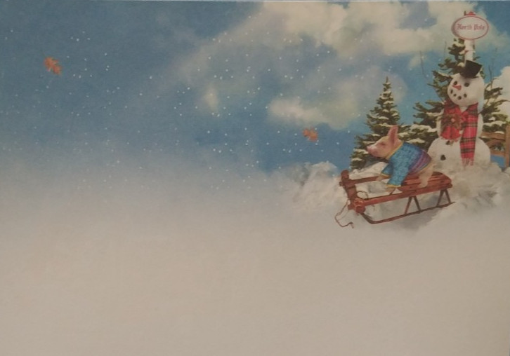 "Kooky Holiday (4) Leanin Tree Christmas, New Year Cards, New With (4) Envelopes