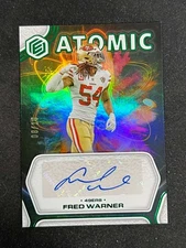 2022 PANINI ELEMENTS ATOMIC AUTOGRAPHS #AAFW FRED WARNER ATOMIC AUTO-NEON /10