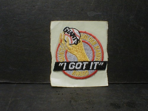 RARE S.F. GIANTS CANDLESTICK PARK "I GOT IT" FOUL BALL PATCH- GOLDEN HANDS AWARD
