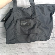 Tumi Gray Nylon Large Travel Tote Bag Zippered Foldable Carryall 26x15x9 s10