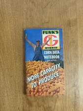 Vintage 1962 Funks Hybrids Corn Data Notebook 24th Edition