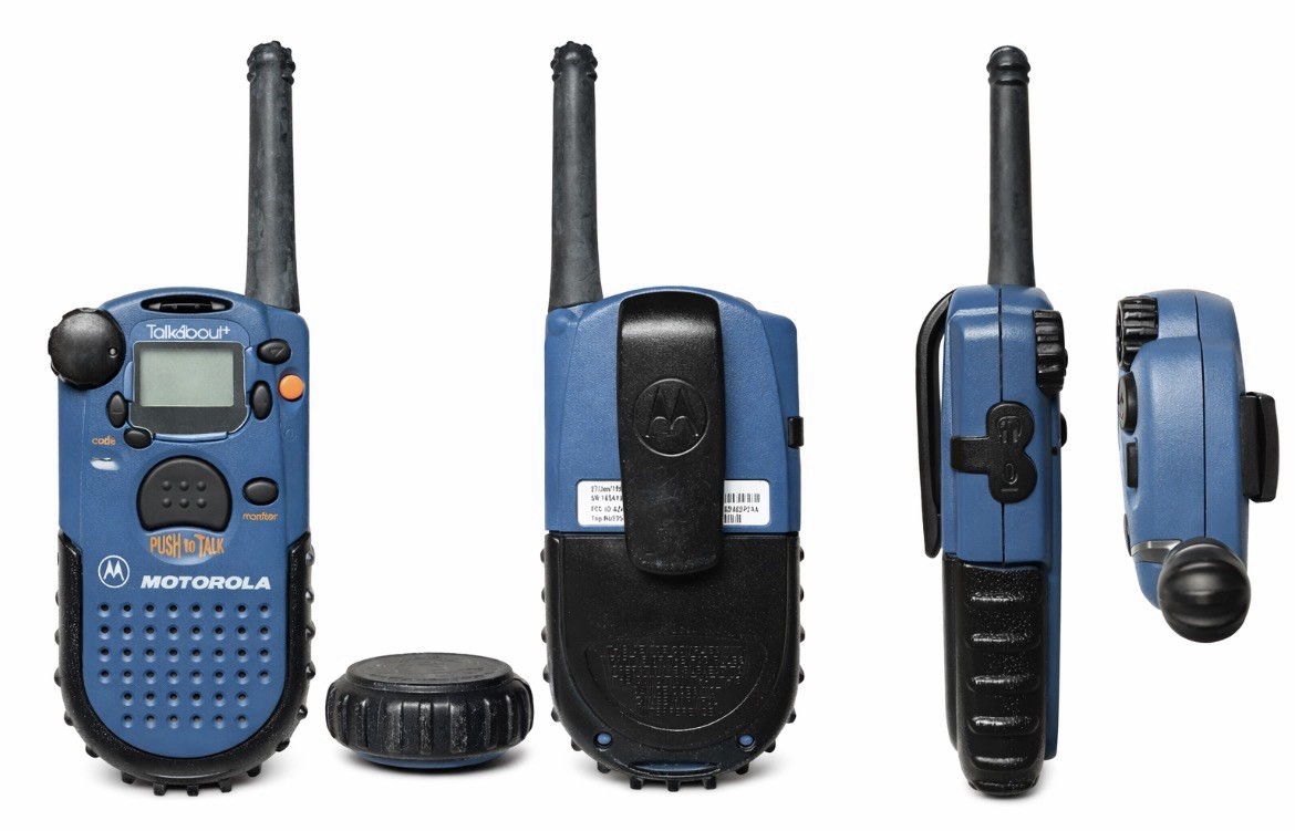Black Motorola FRS Talkabout 250 Two Way Radio Walkie Talkie Scan
