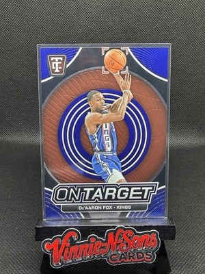 2024-25 Panini Totally Certified - On Target De'Aaron Fox #8 Mirror Blue /265