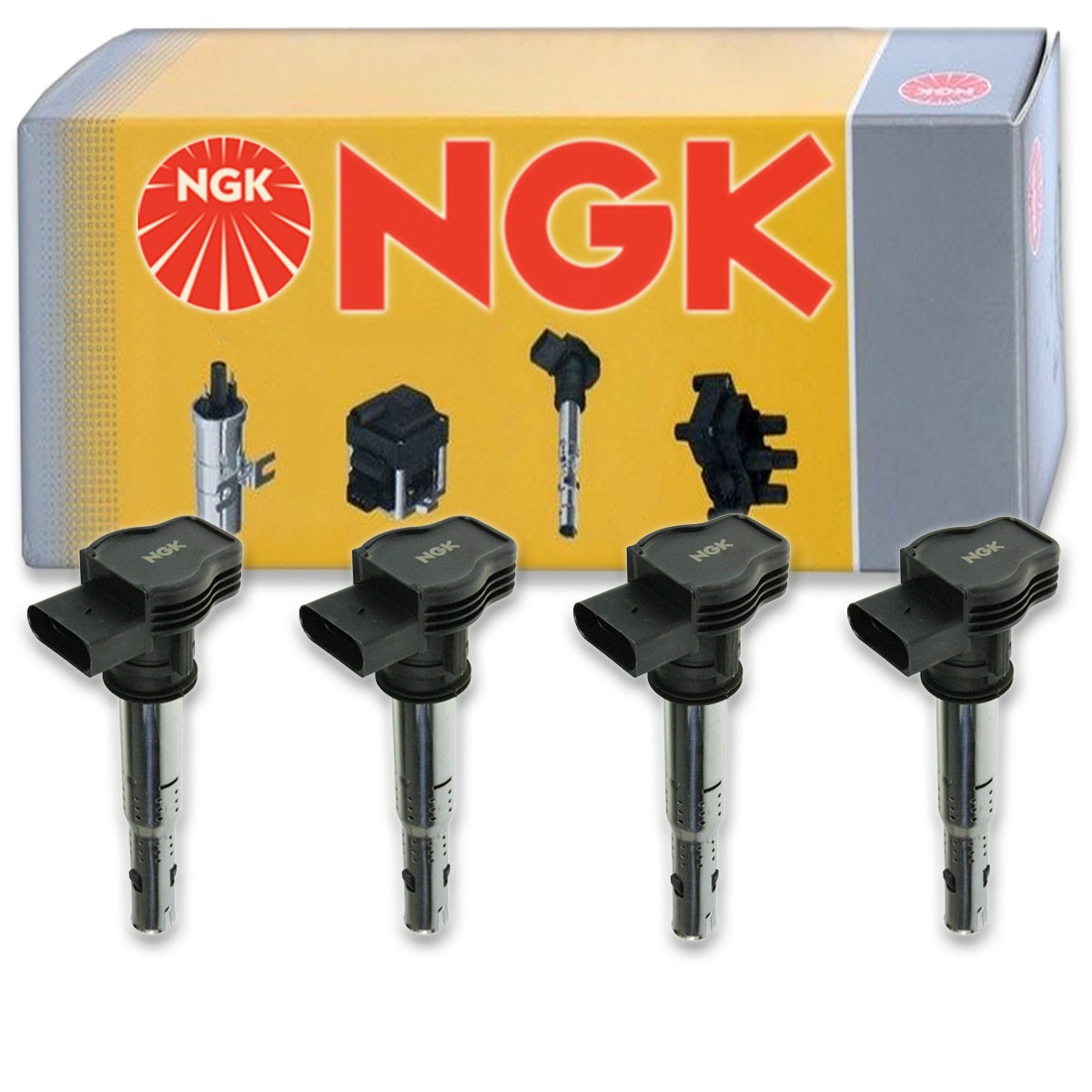 4 pcs NGK Ignition Coil for 2006-2013 Volkswagen Jetta 2.0L L4 - Spark Plug nm