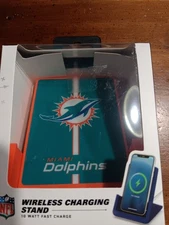 Miami Dolphins Soar Wireless Phone Charging Stand 10W NFL