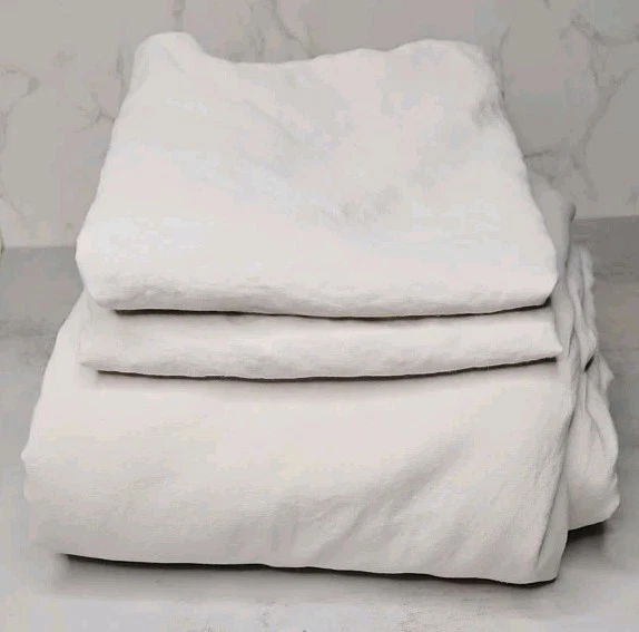 Juego de funda nórdica de lino europeo Quince en arena. Talla King/Cali King( Foto 2 de 4