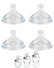 Silicone Nipple M for Tommee Tippee Natural Start Anti-Colic Baby Bottles, Med