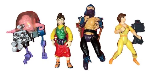 Lot Of Vintage TMNT  April, Toon Irma, Krang, Shredder 1988-1992 Action Figures