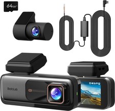BOTSLAB Dashcam Auto 4K+2K vorne hinten GPS WLAN Parkmodus 64GB
