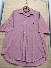 Ralph Lauren Golf Shirt Mens XL Gingham Tilden Short Sleeve Polo
