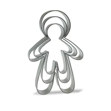 New Best Keewah Gingerbread Man Cookie Cutters - 5 4,3 3 Piece Stainless Steel