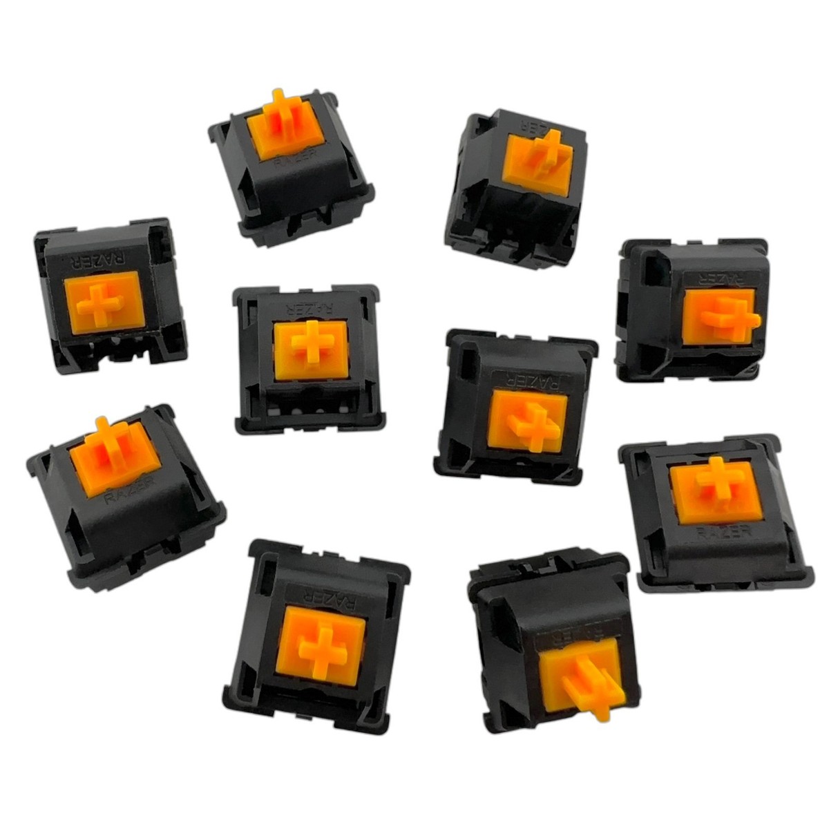 10x Razer Orange Tactile Silent Keyboard Switch 4-Pin LED Slot | eBay