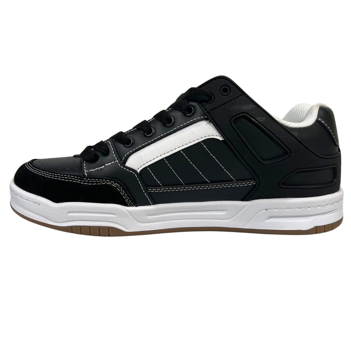 Globe Men's Tilt Skateboarding Shoes 20638 Black/ White/ Stitch Size US 11.5 View 5