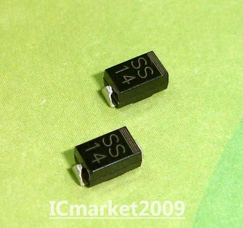 100 PCS SS14 DO-214AC 1N5819 SMD Schottky Rectifier Diodes | eBay