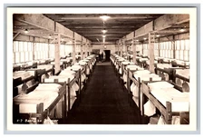 RPPC Barracks Interior, Military Postcard