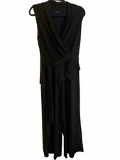 Spense Women’s 10 Jumpsuit Wide Legs Dressy Romper Overall Black