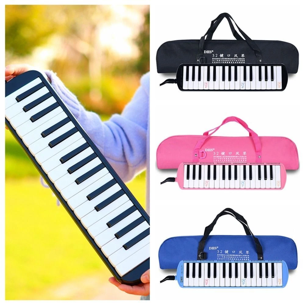 Carrying Bag 32 Keys Melodica Piano Keyboard Harmonica Mouth Organ