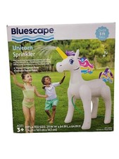 Bluescape Unicorn Sprinkler White Over 5 Feet Tall Ages 3 Durable PVC - New
