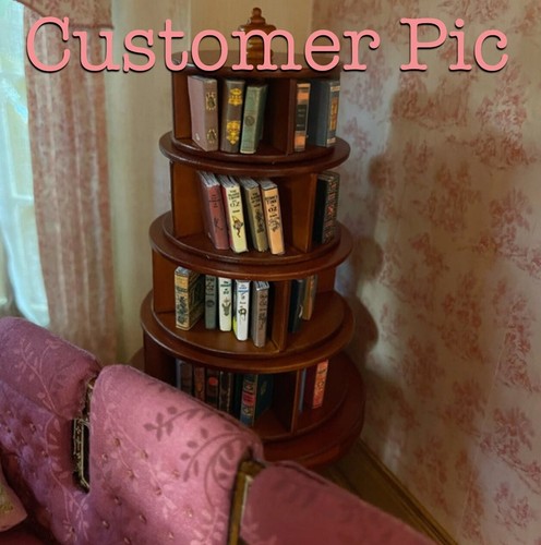 VINTAGE STYLE 21 Pc Miniature Books Dollhouse 1:12 Scale Bookshelf PROP Books - Picture 10 of 12