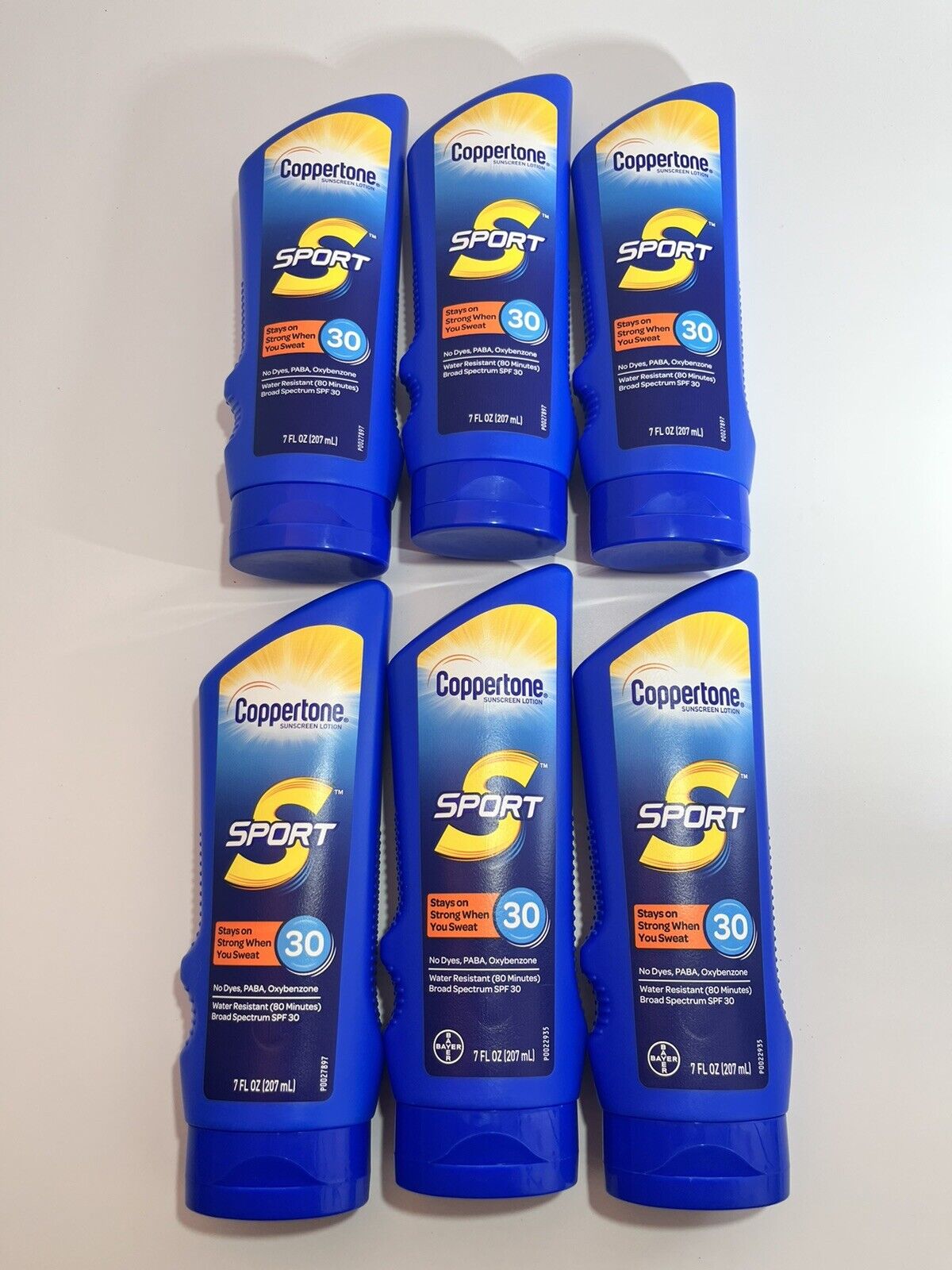 6 PACK Coppertone Sport Sunscreen Lotion SPF 30, 7oz EACH ~ NEW SEALED