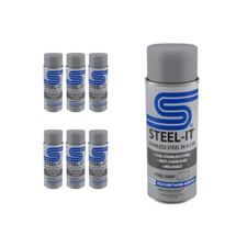 Steel-it 1002D Polyurethane Aerosol Stainless Steel Paint, 12oz. (Steel Grey)