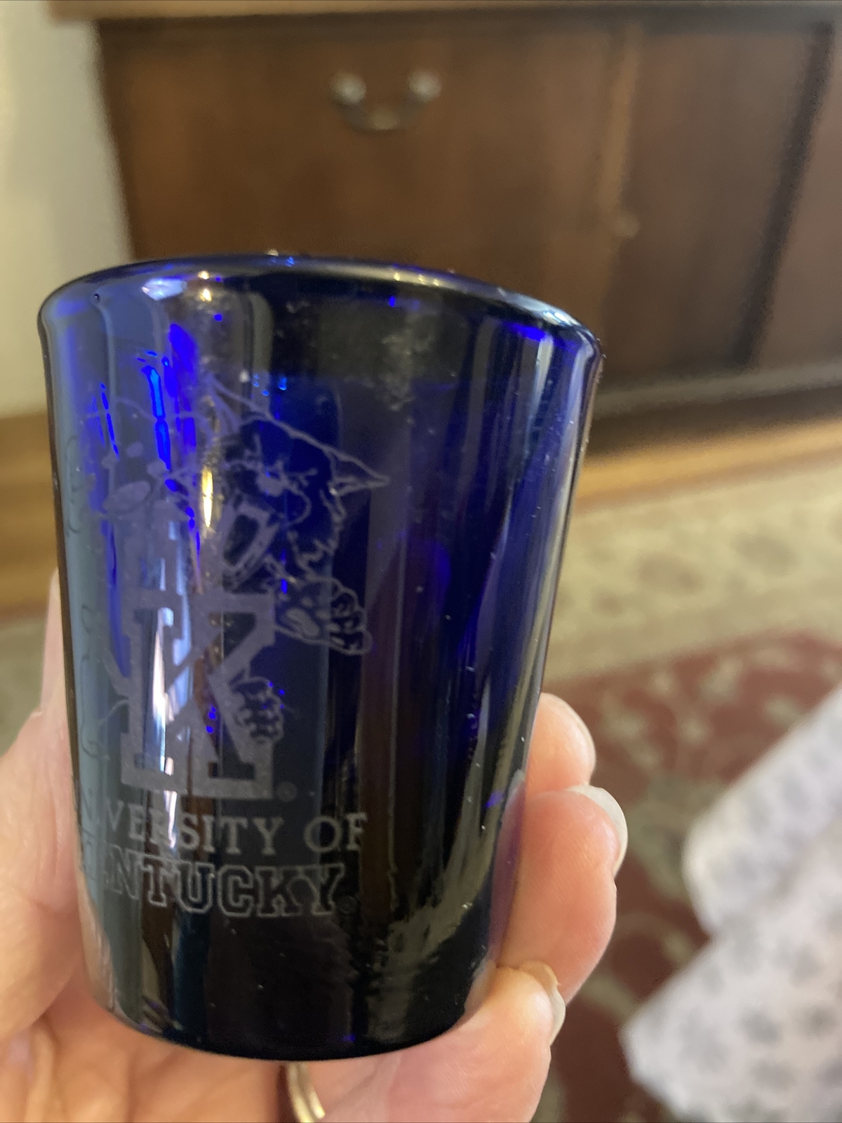University of Kentucky Shot Glass UK Wildcats Mascot 1oz Shot Glass Blue eBay